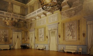 Fig. 2, Ducal Palace in Modena, the “Gran Sala”. Published in Elena Corradini, Elio Garzillo, Graziella Polidori (ed.), Il Palazzo Ducale di Modena: regia mole maior animus, Fondazione Cassa di Risparmio di Modena, Modena, 1999, p. 135