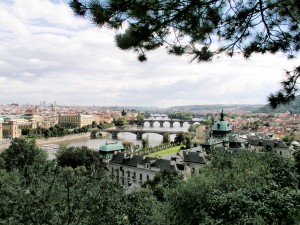 View over the Vltava from Letenske Park